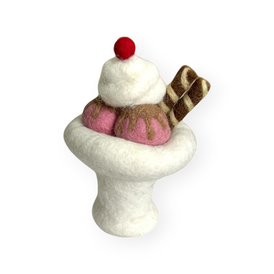 Felt Strawberry Sundae