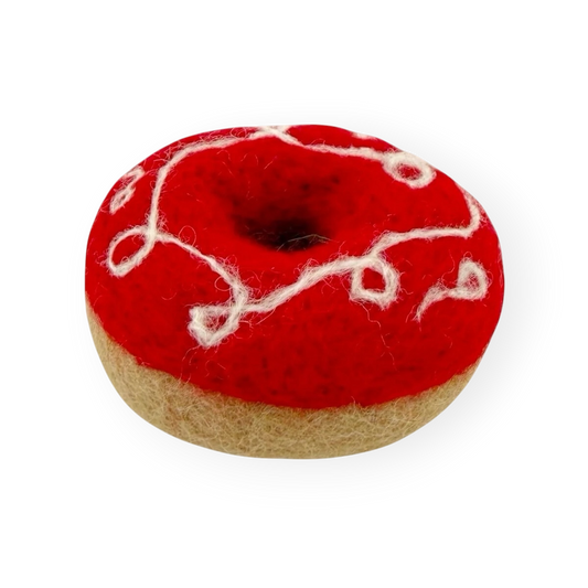 Felt Red Velvet Doughnut