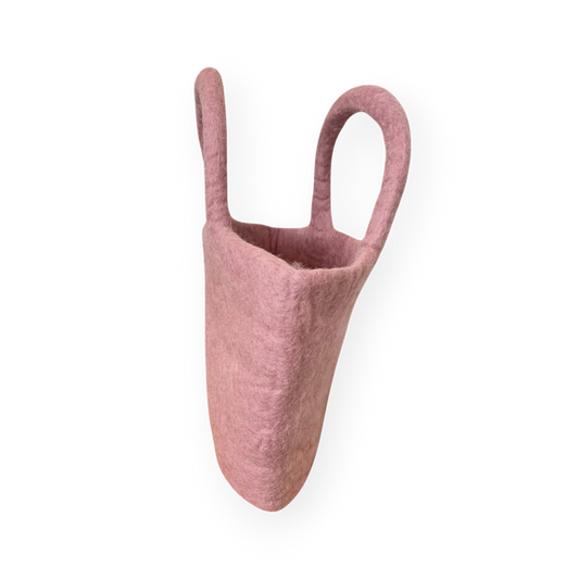 Felt Pink Shopping Bag