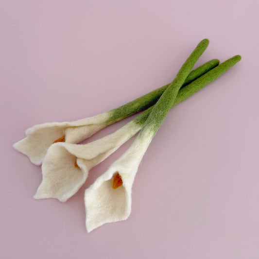 Felt Calla Lilies