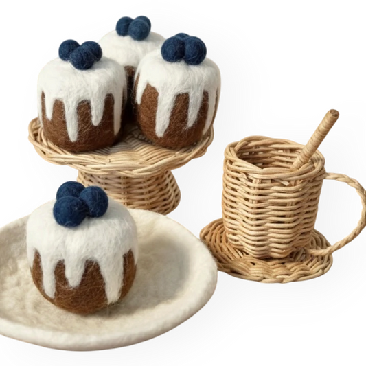 Felt Blueberry Drizzle Cake