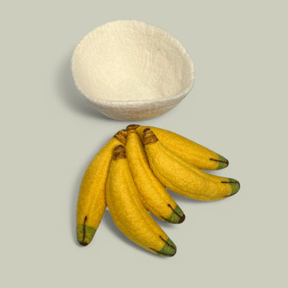 Felt Bananas In Fruit Bowl (Set of 6)