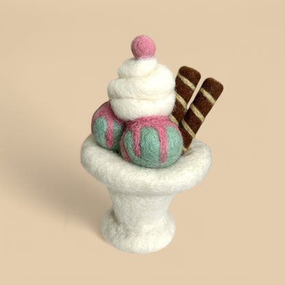 Felt Ice-Cream Sundae Trio - Set of 3