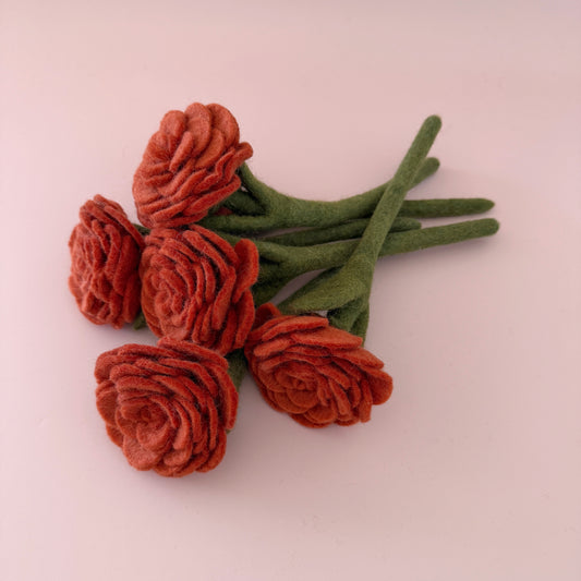 Felt Roses