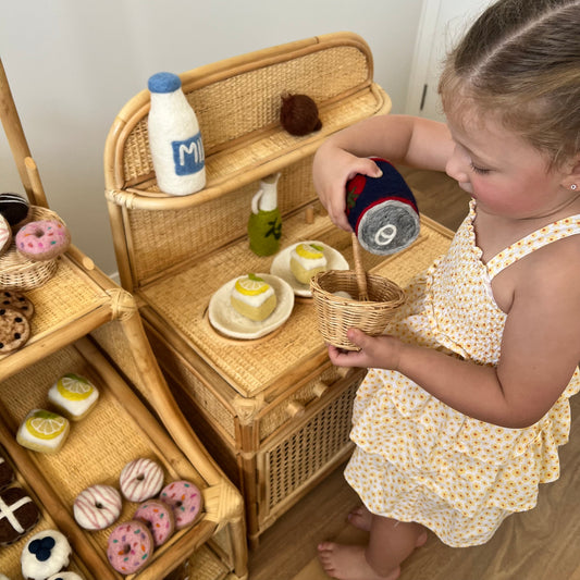 Bakers Pack Natural Rattan - Set of 5