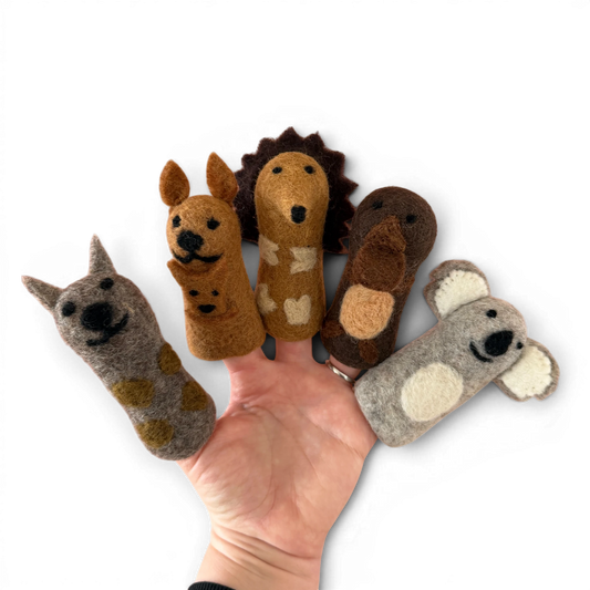 Felt Finger Puppets - Aussie Friends - Set of 5