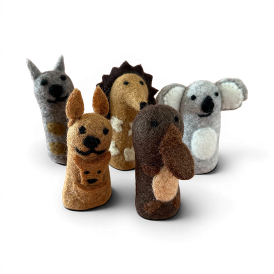 Felt Finger Puppets - Aussie Friends - Set of 5