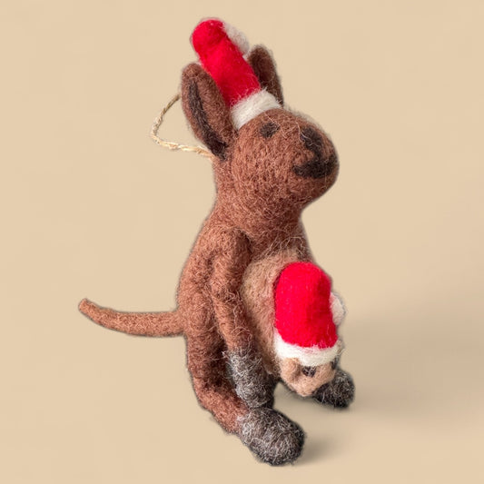 Felt Kangaroo Christmas Ornament